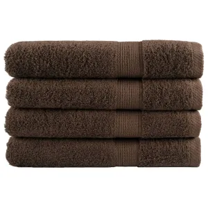 Premium Sauna Towels SOLUND 4pcs Brown 80x200cm 600gsm