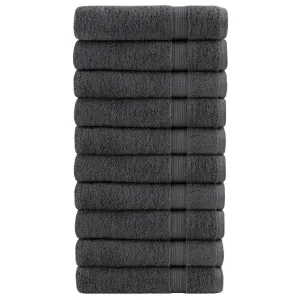 Premium Shower Towels SOLUND 10pcs Anthracite 70x140cm 600gsm