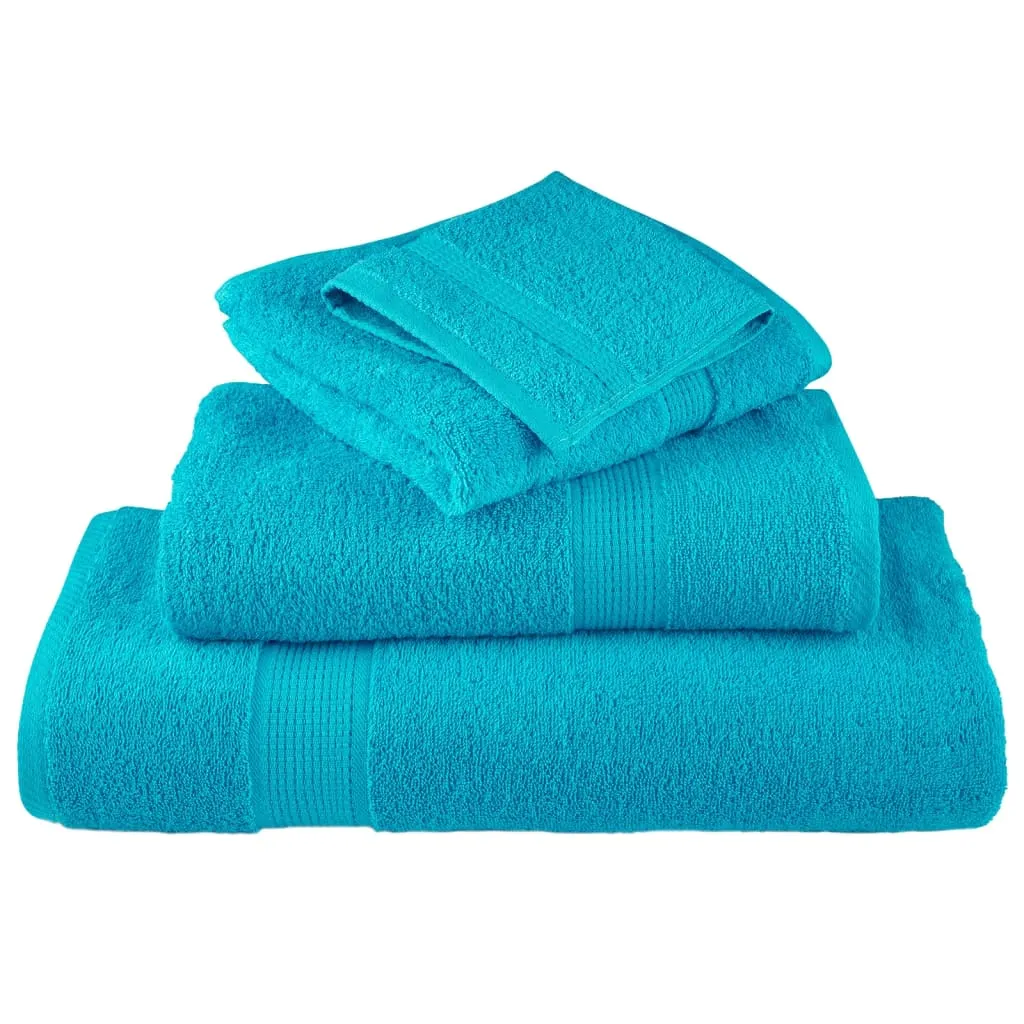 Premium Washcloths 4 pcs Turquoise 30x30 cm 600 gsm 100% Cotton