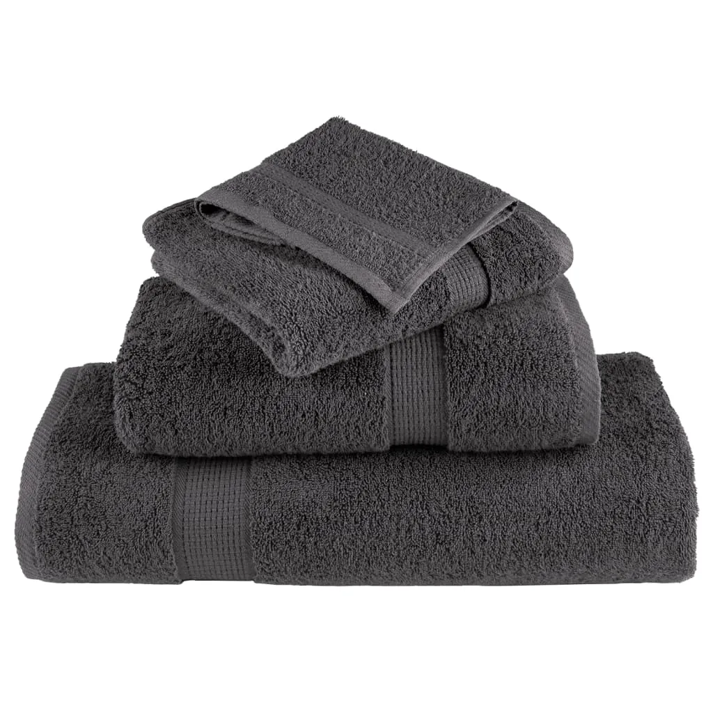 Premium Washcloths 4pcs Anthracite 30x30cm 600gsm 100% Cotton