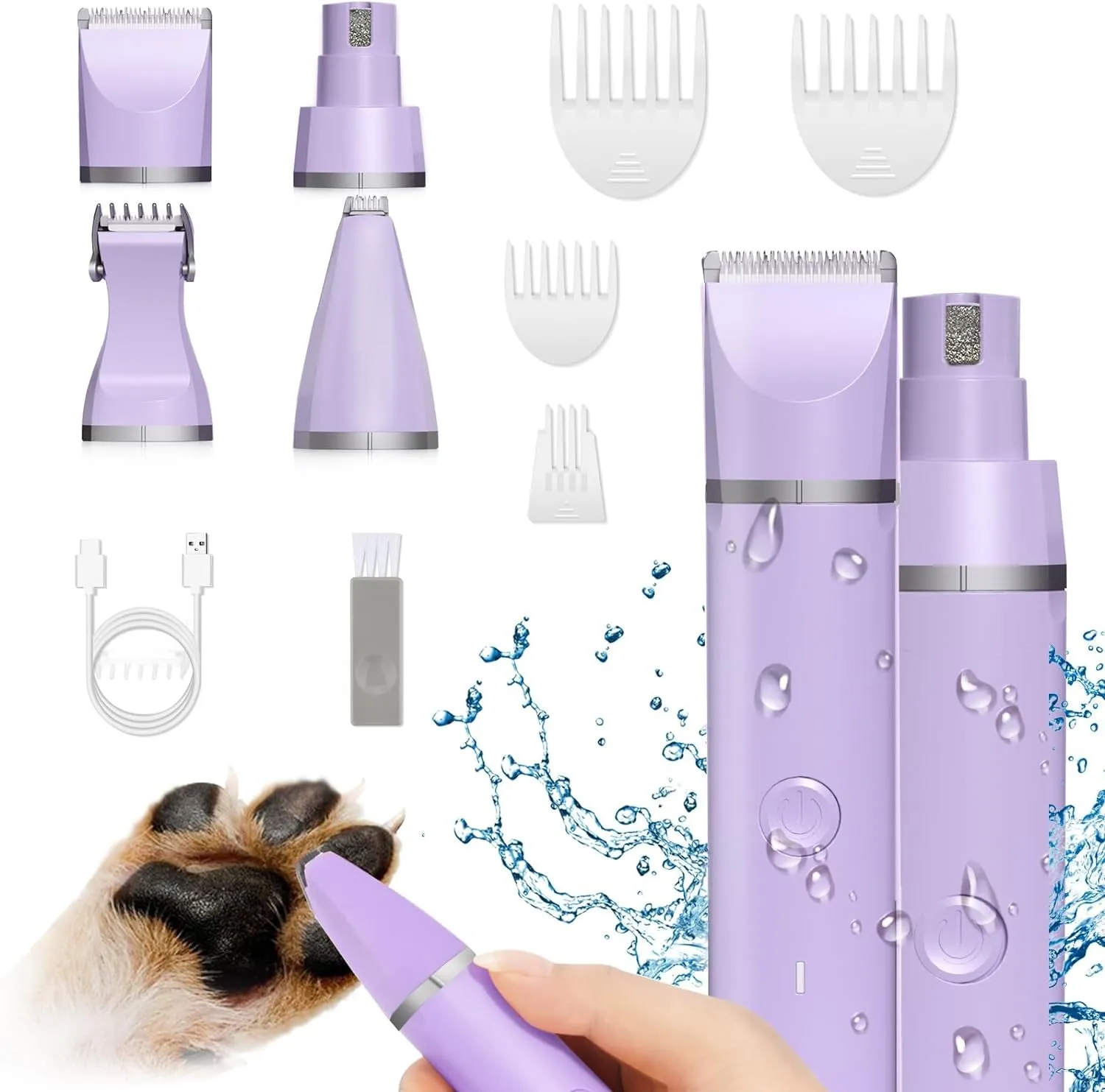 Quiet Rechargeable Pet Grooming Kit