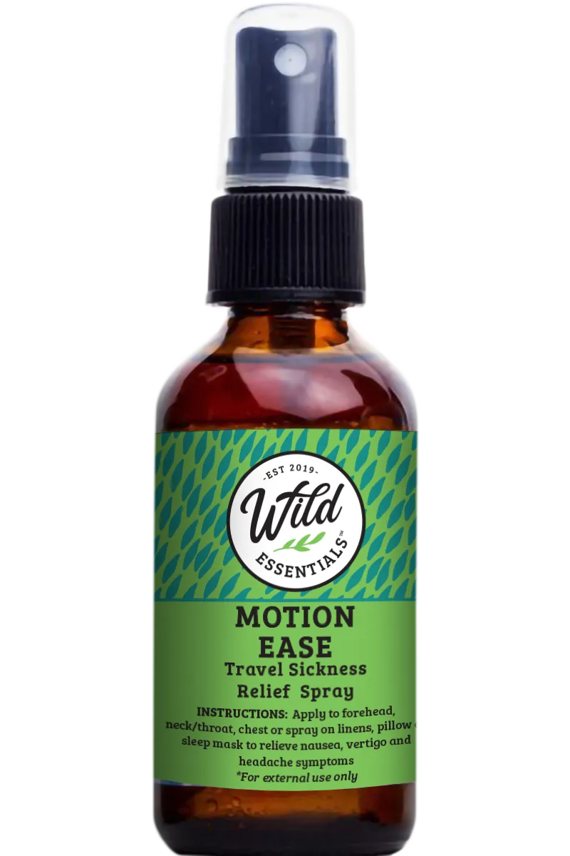 "Motion Ease" Travel Sickness / Vertigo Relief Spray - 2 oz./60ml