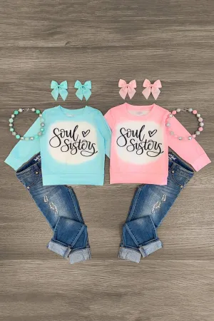 "Soul Sisters" Pink & Blue Tops