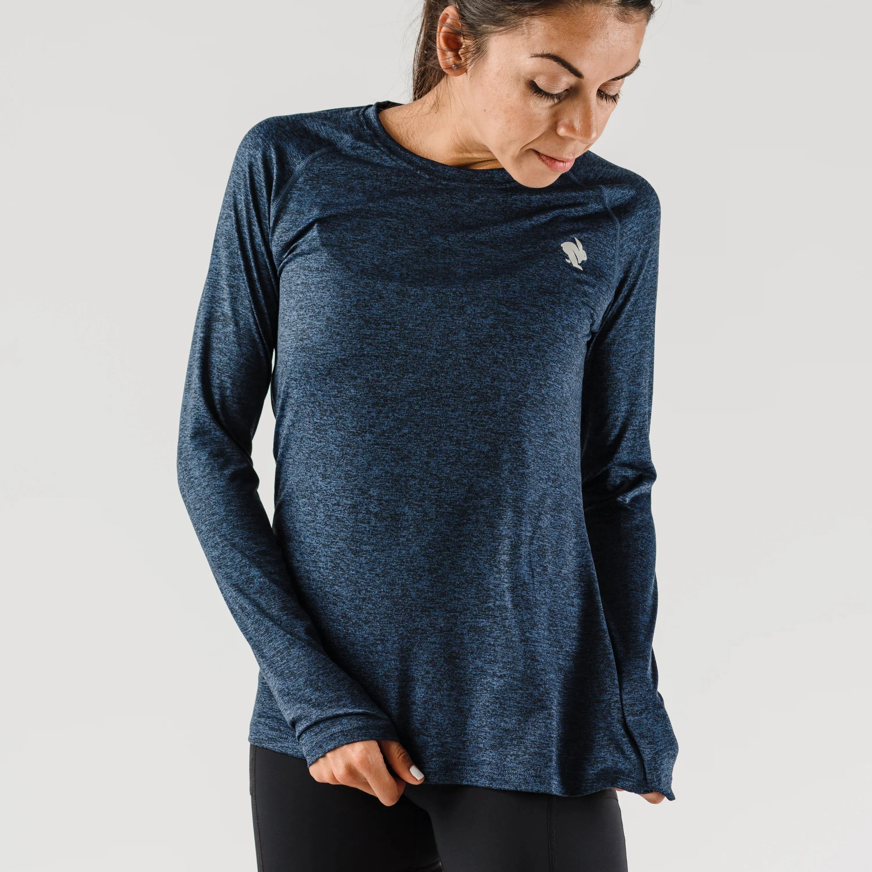 rabbit | EZ Tee Long Sleeve | Women's | Eclipse Heather