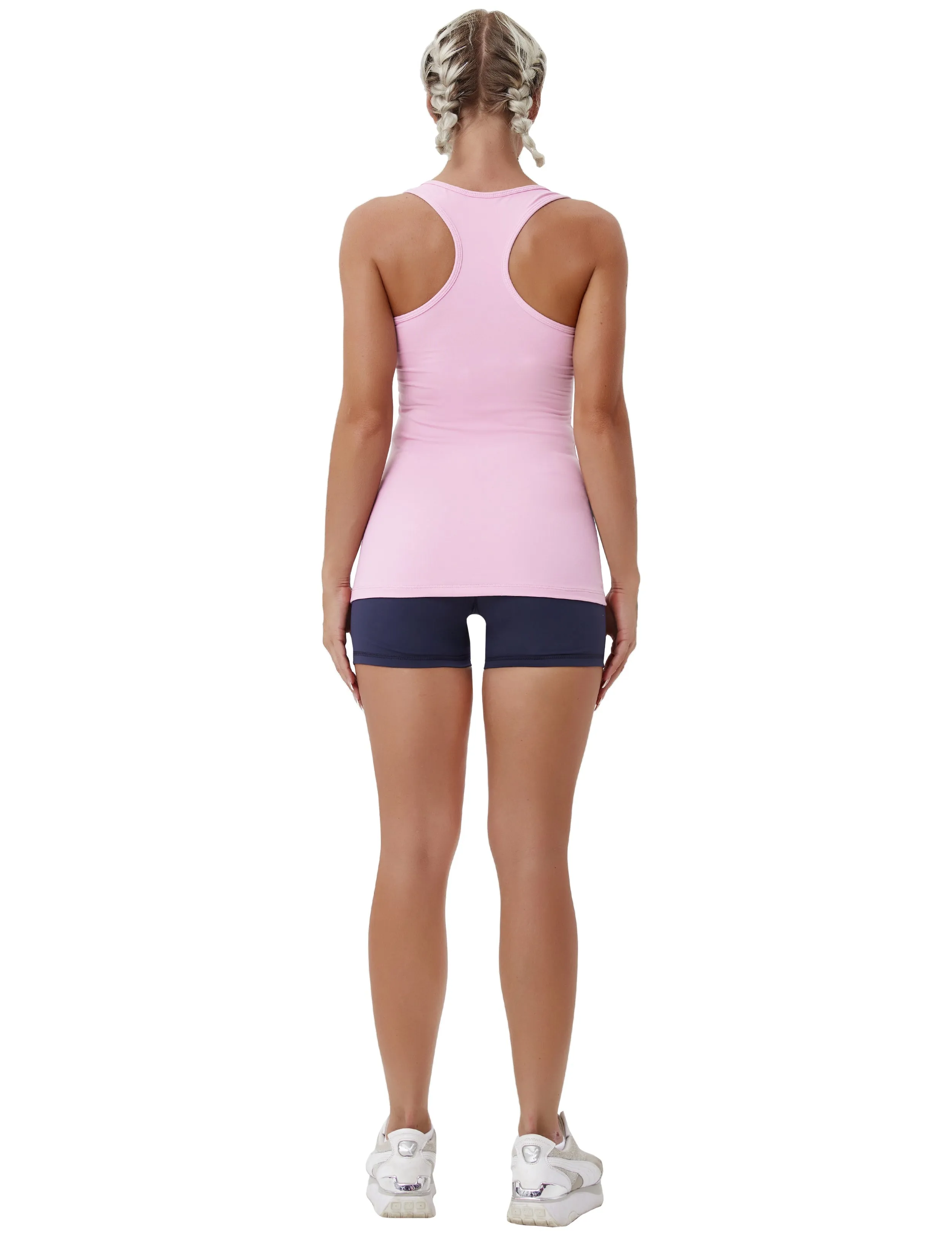 Racerback Athletic Tank Tops lightpink_Running