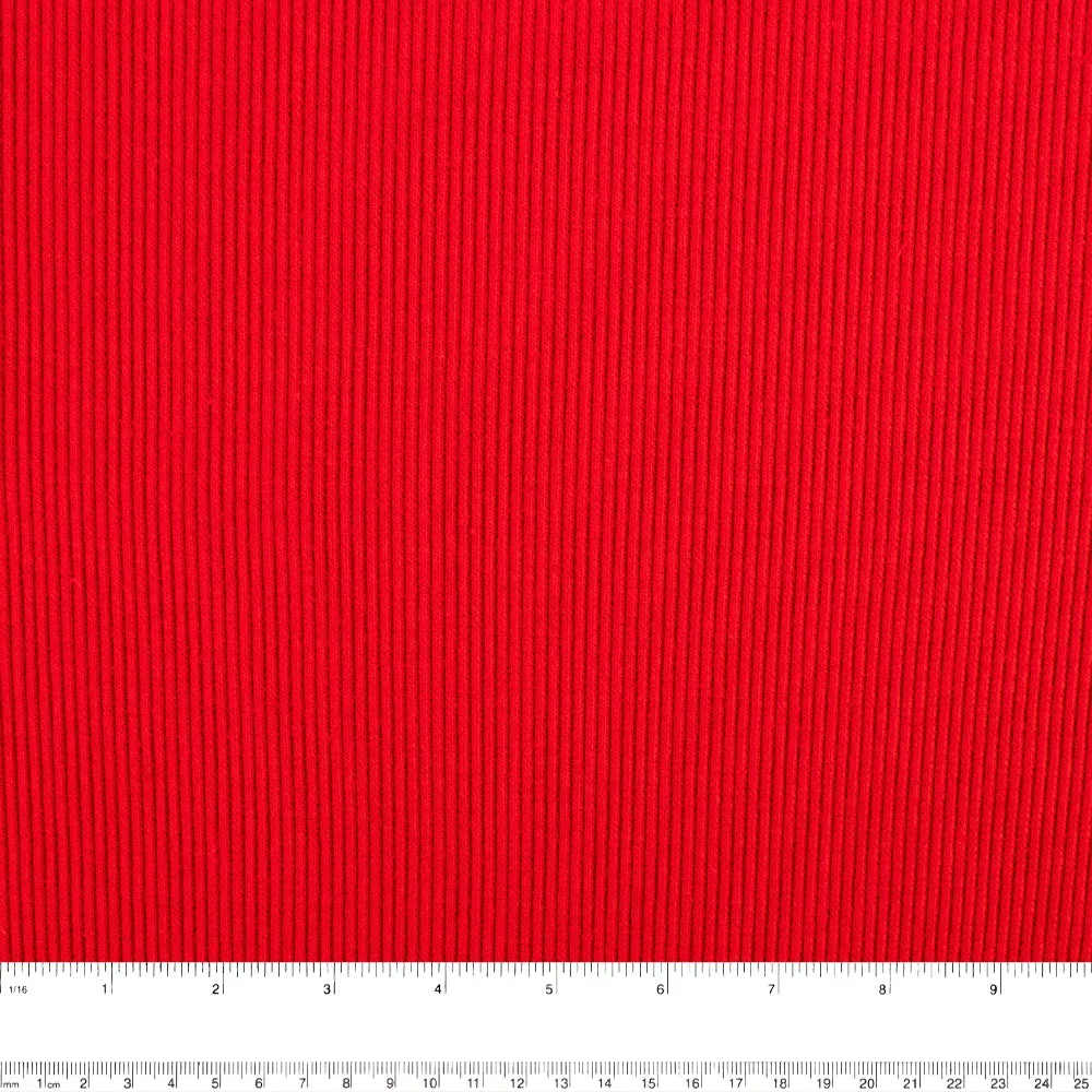 Rib Knit - 2X1 - Red