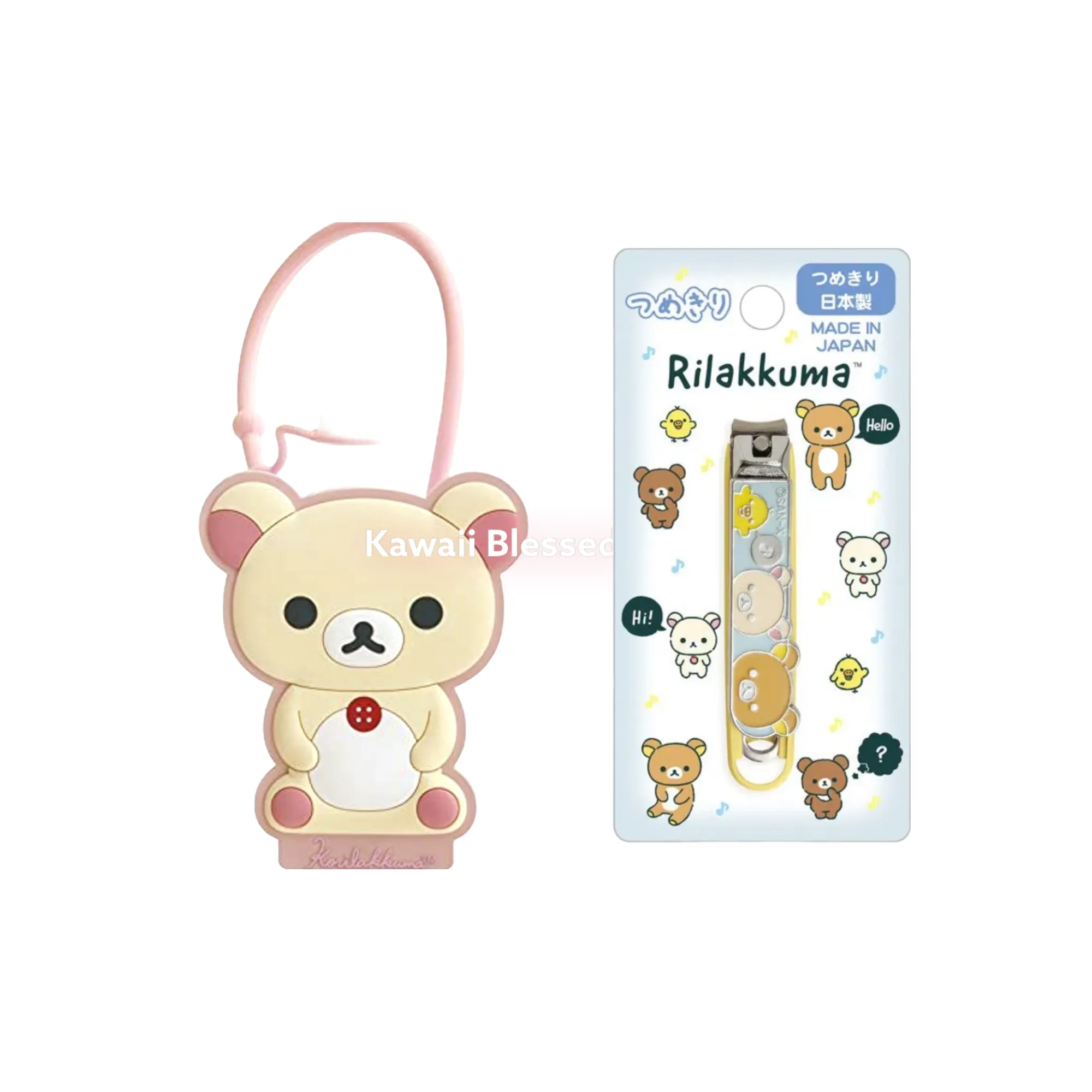 Rilakkuma Etiquette Item Spray Bottle Holder or Nail Clipper