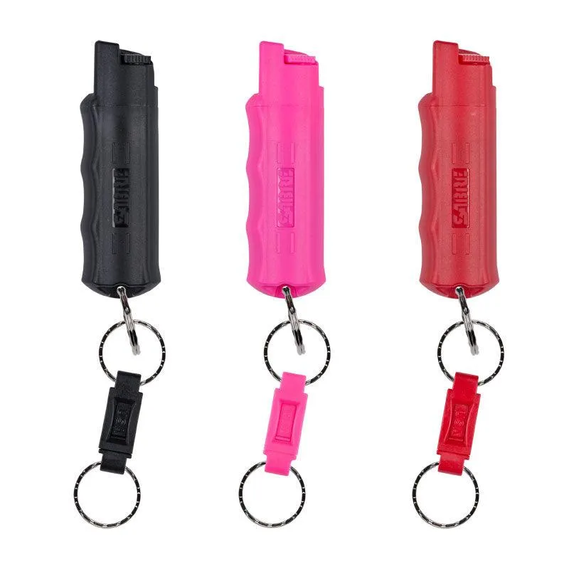 SABRE 3-IN-1 Key Case Pepper Spray with Quick Release Key Ring