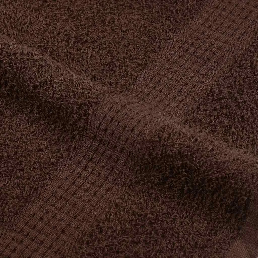 Sauna Towels 2 pcs Brown 80x200 cm 360 gsm 100% Cotton