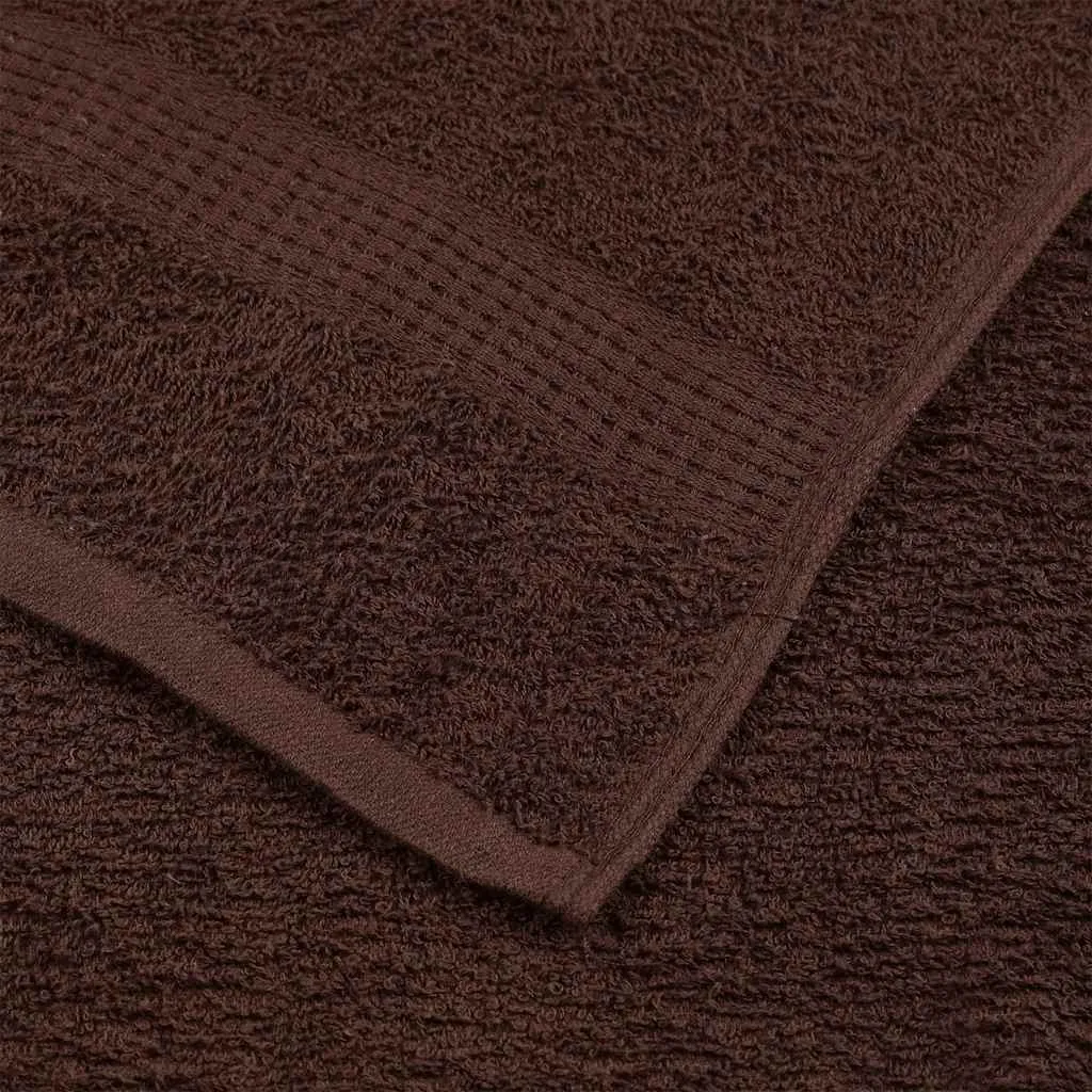 Sauna Towels 2 pcs Brown 80x200 cm 360 gsm 100% Cotton