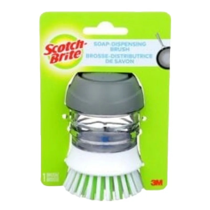 Scotch-Brite 495 Soap Dispensing Brush, Plastic Handle :EA: QUANTITY: 1