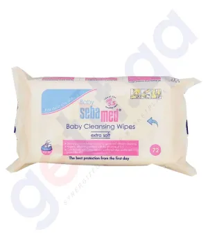 SEBAMED CLEANSING WIPES EXTRA SOFT 72 PIECES