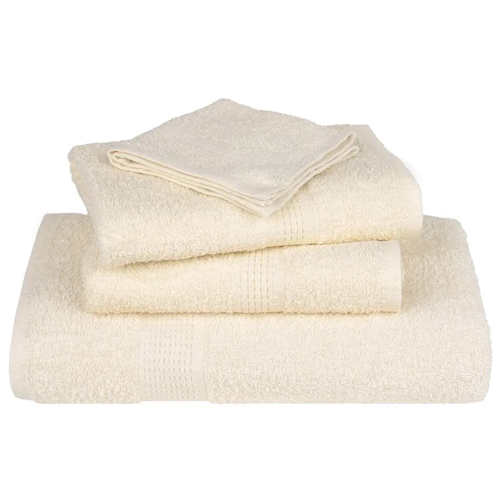 Shower Towels 4 pcs Cream 70x140 cm 360 gsm 100% Cotton