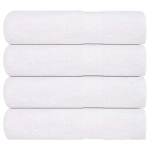 Shower Towels 4 pcs White 70x140 cm 360 gsm 100% Cotton