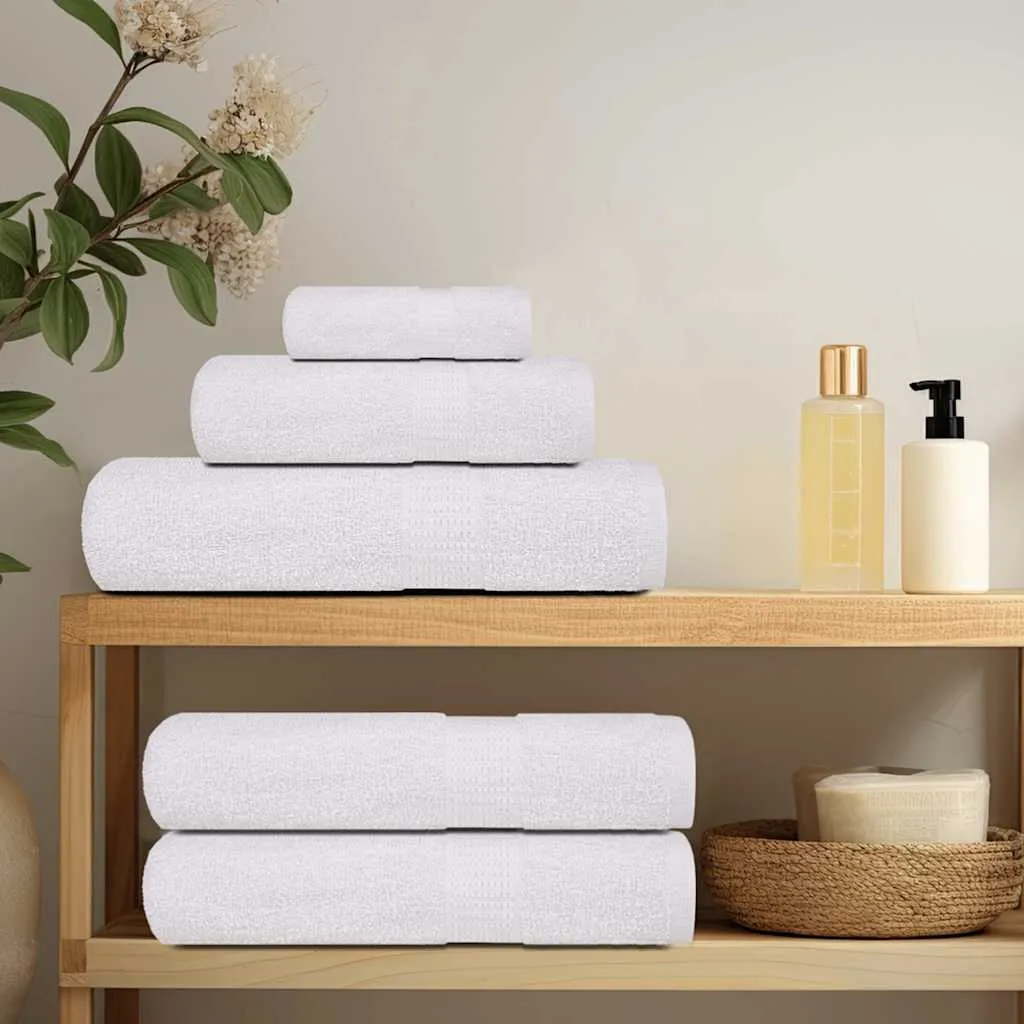 Shower Towels 4 pcs White 70x140 cm 360 gsm 100% Cotton