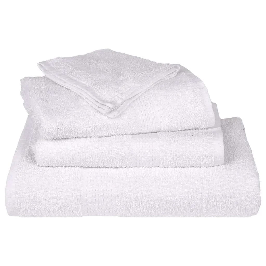 Shower Towels 4 pcs White 70x140 cm 360 gsm 100% Cotton