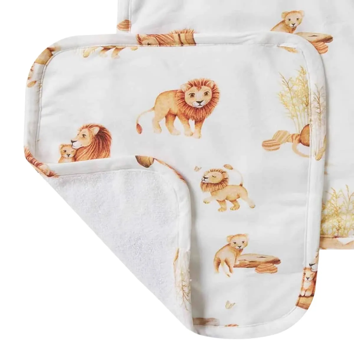 Snuggle Hunny Organic Wash Cloths - Lion