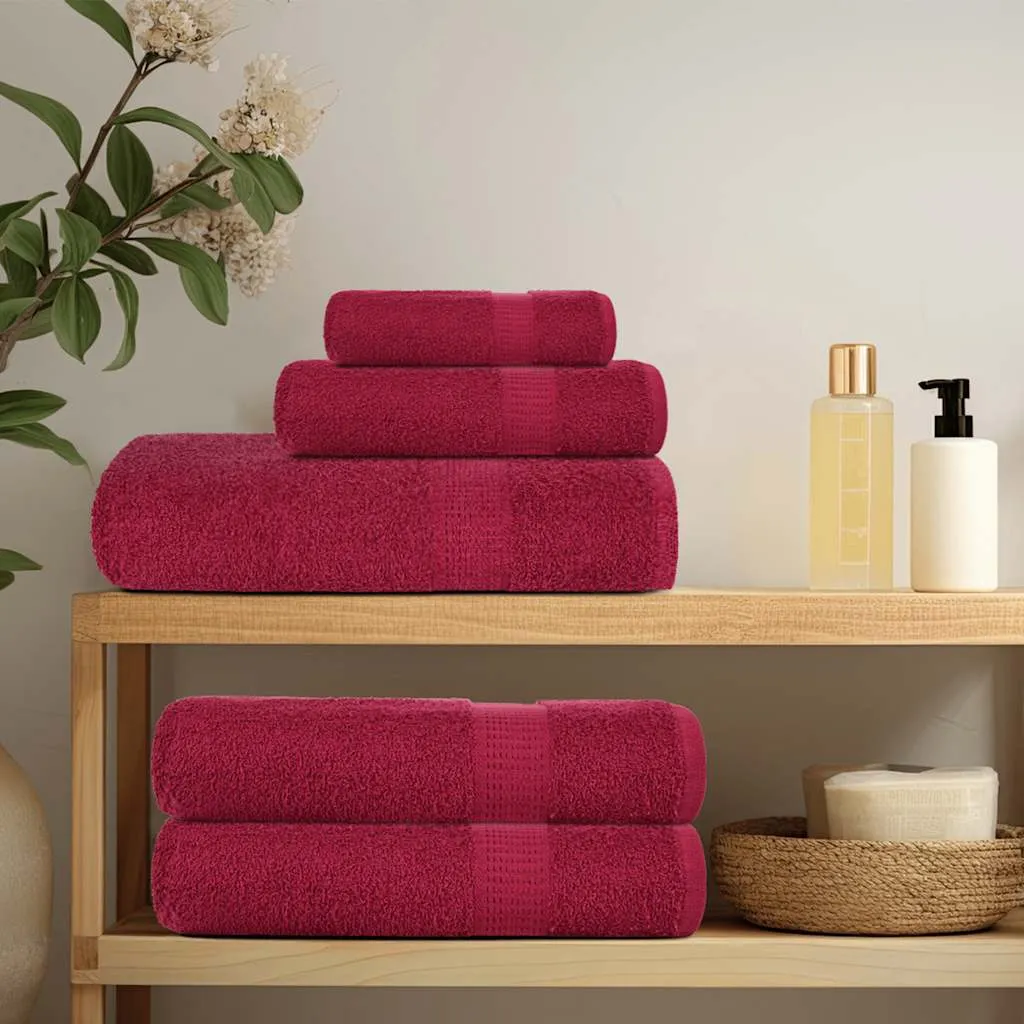 Soap Towels 10 pcs Bordeaux 30x30 cm 360 gsm 100% Cotton