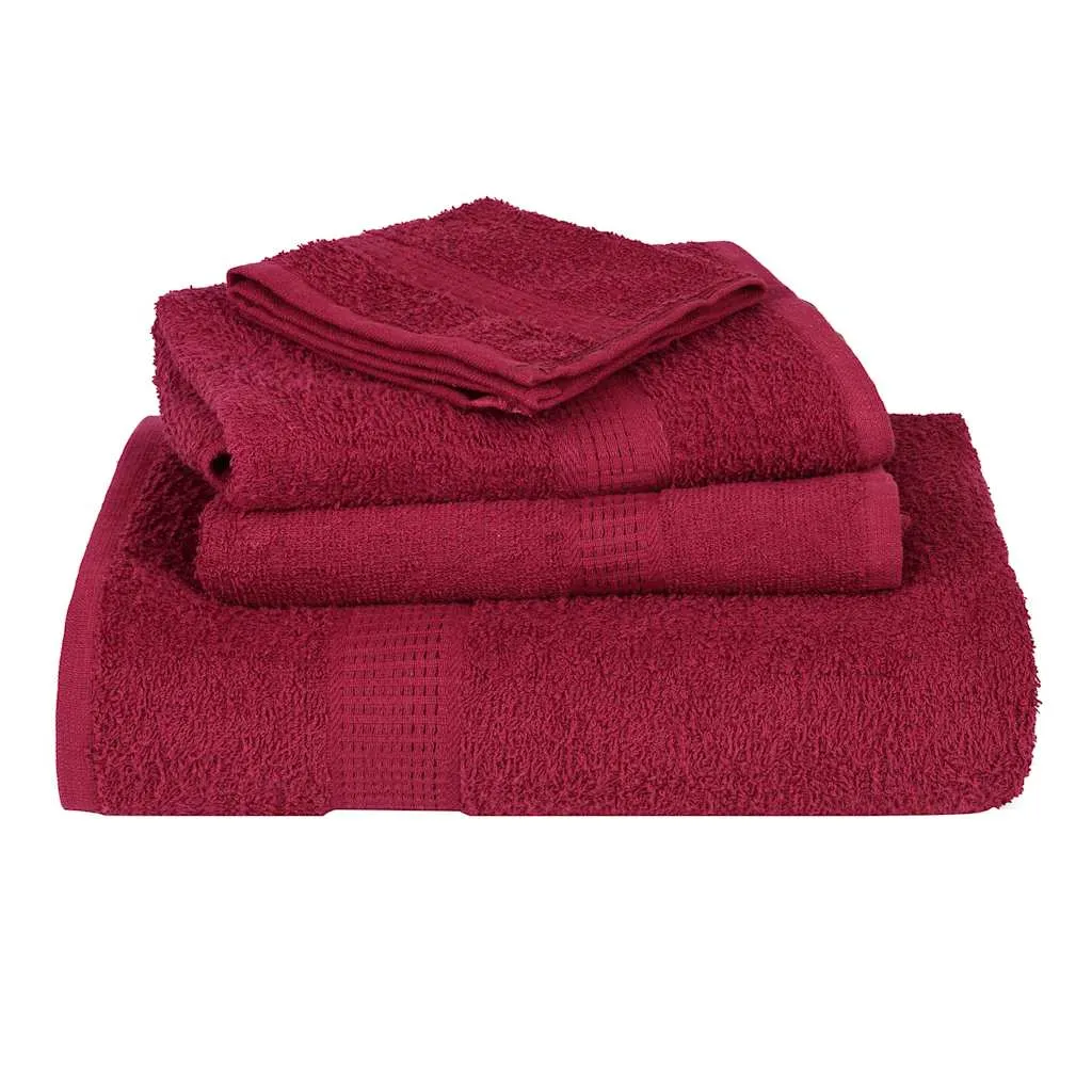 Soap Towels 10 pcs Bordeaux 30x30 cm 360 gsm 100% Cotton