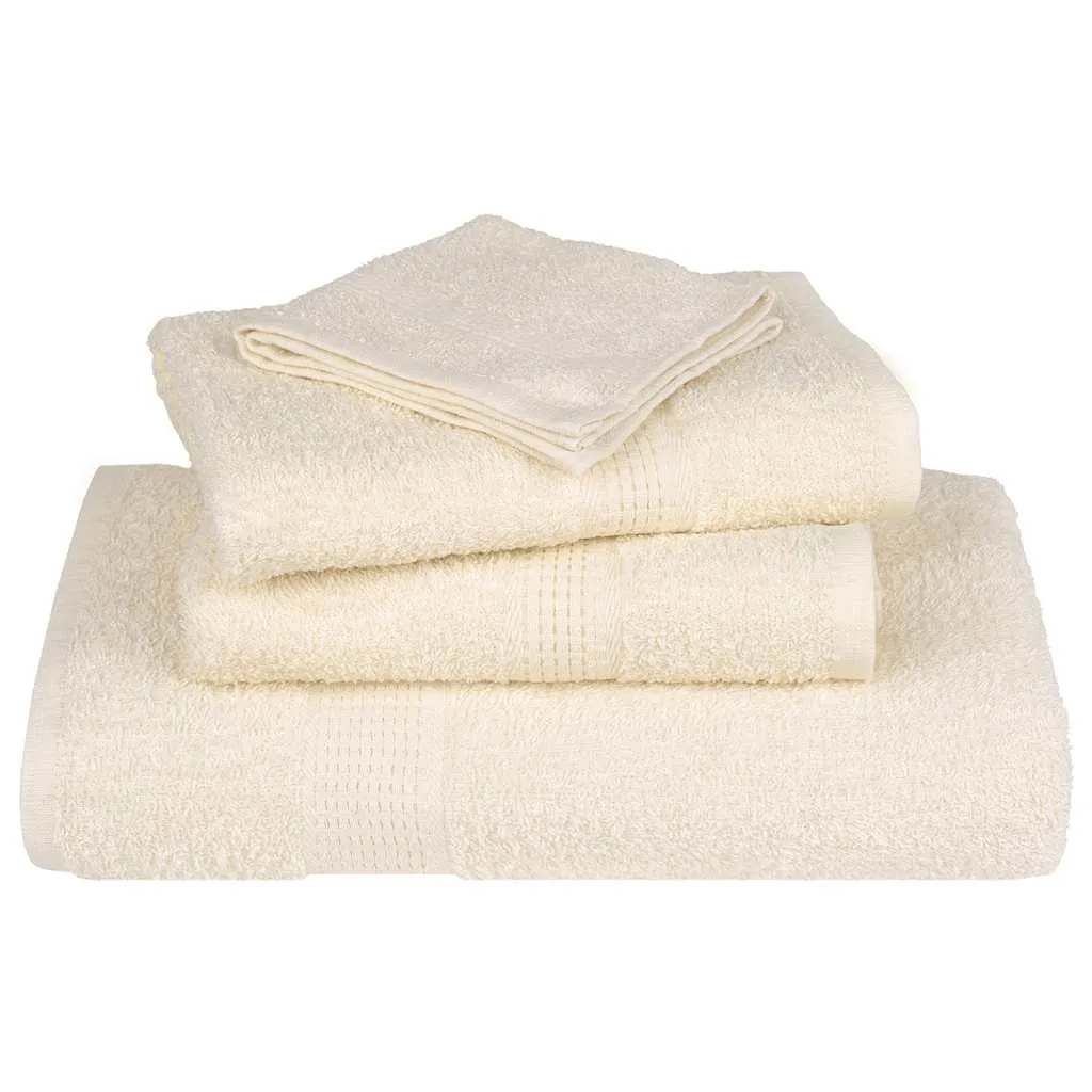 Soap Towels 4 pcs Cream 30x30 cm 360 gsm 100% Cotton