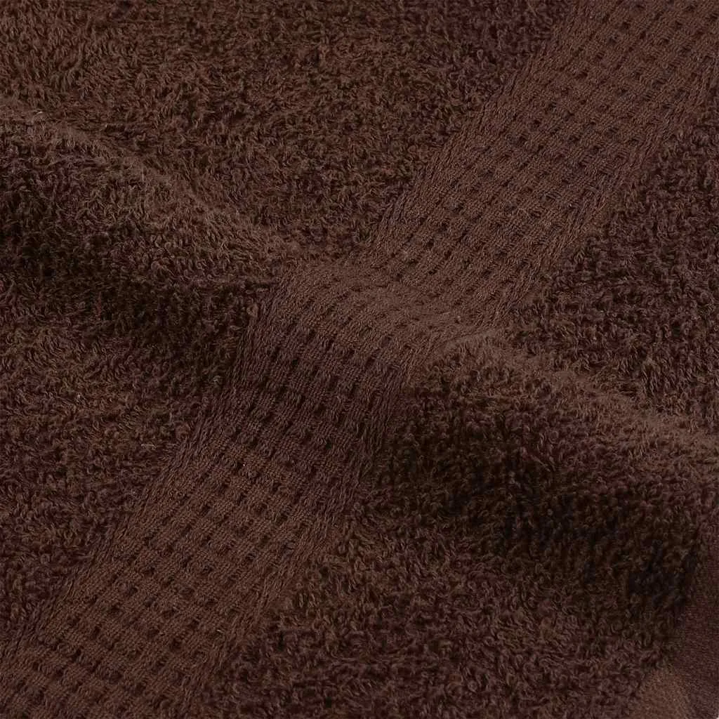 Towels 4 pcs Brown 100x200 cm 360 gsm 100% Cotton