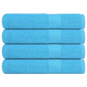 Towels 4 pcs Turquoise 100x200 cm 360 gsm 100% Cotton