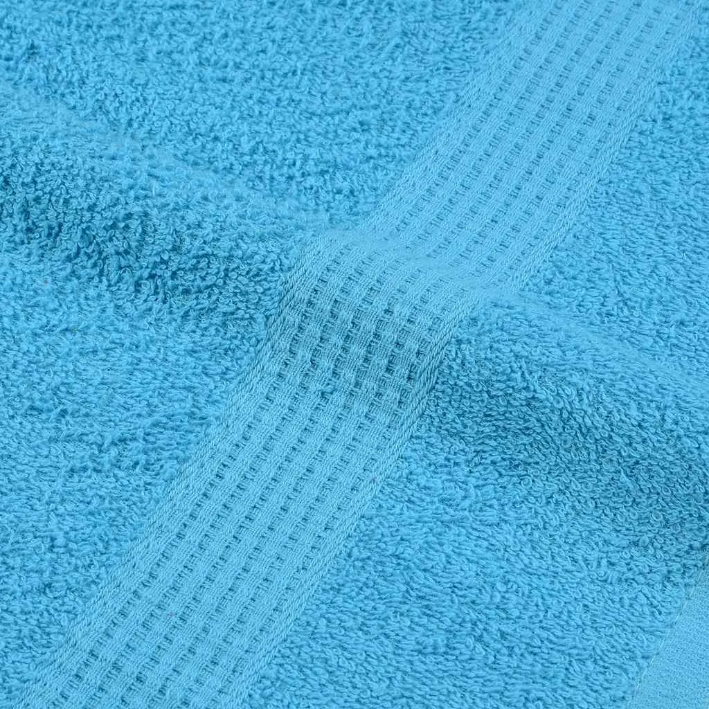 Towels 4 pcs Turquoise 100x200 cm 360 gsm 100% Cotton