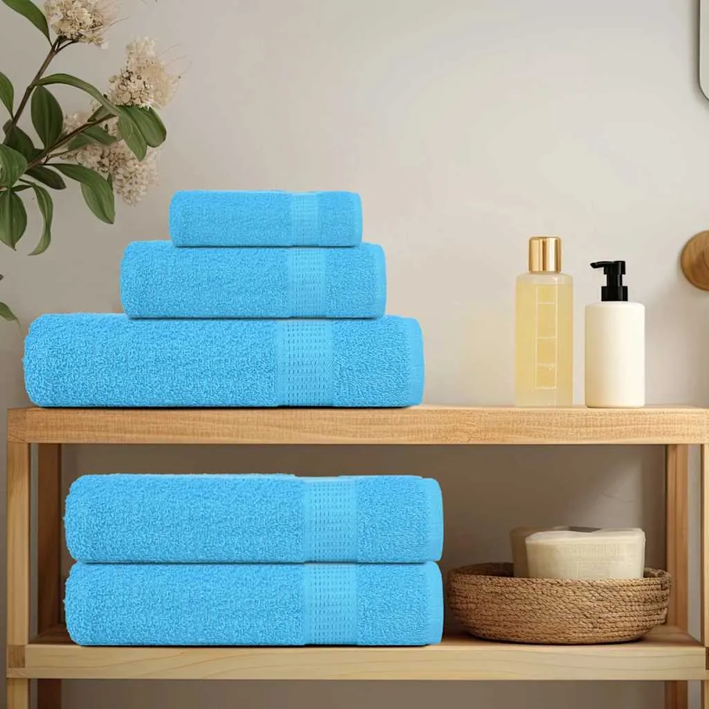 Towels 4 pcs Turquoise 100x200 cm 360 gsm 100% Cotton