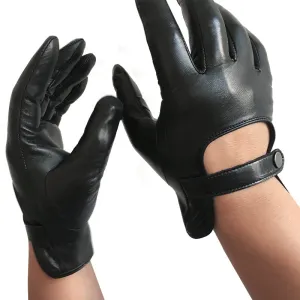 Unlined Driving Gloves Game Style Leather Gloves Fashionable