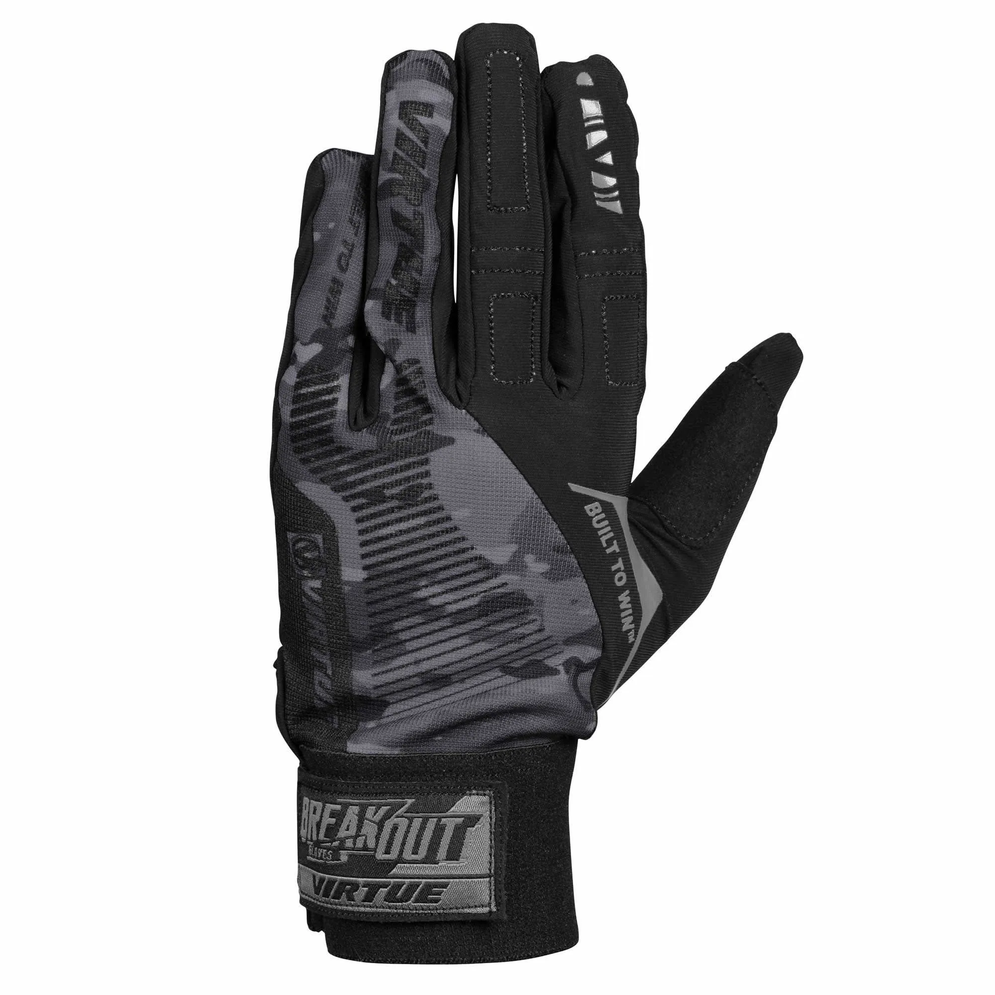 Virtue Breakout Gloves - Ripstop Full Finger - Black Camo