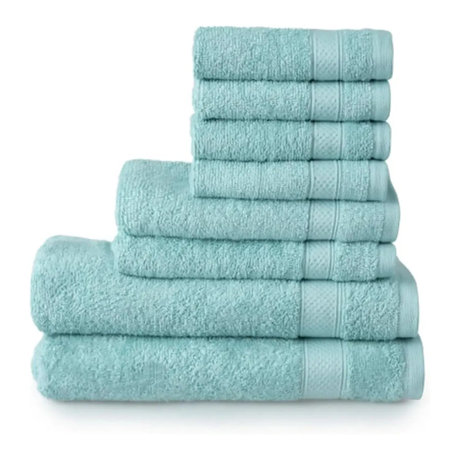 Welhome Towel Set 2 Bath 2 Hand 4 Face 100% Cotton Weight 434gsm