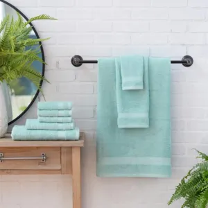 Welhome Towel Set 2 Bath 2 Hand 4 Face 100% Cotton Weight 434gsm