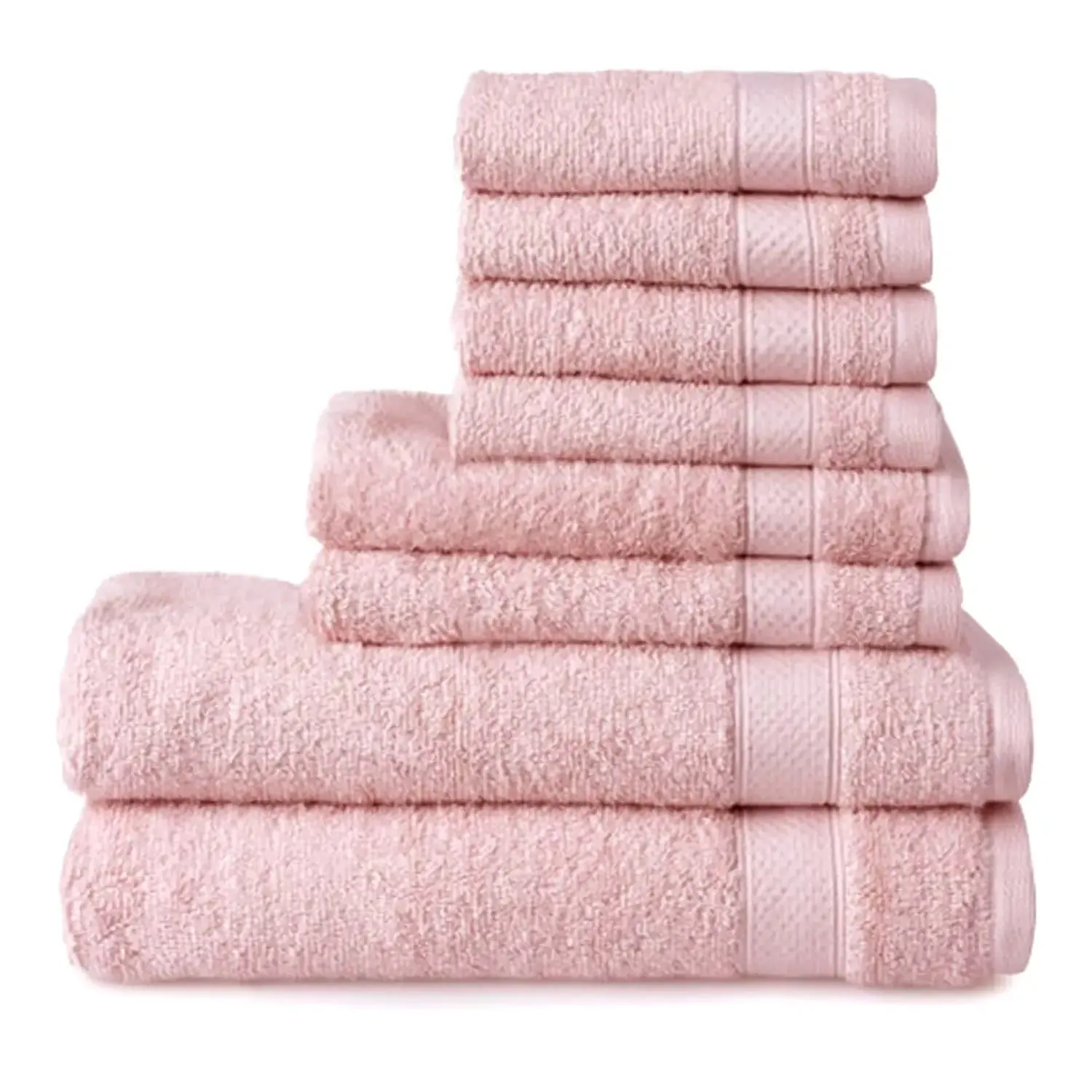 Welhome Towel Set 2 Bath 2 Hand 4 Face 100% Cotton Weight 434gsm