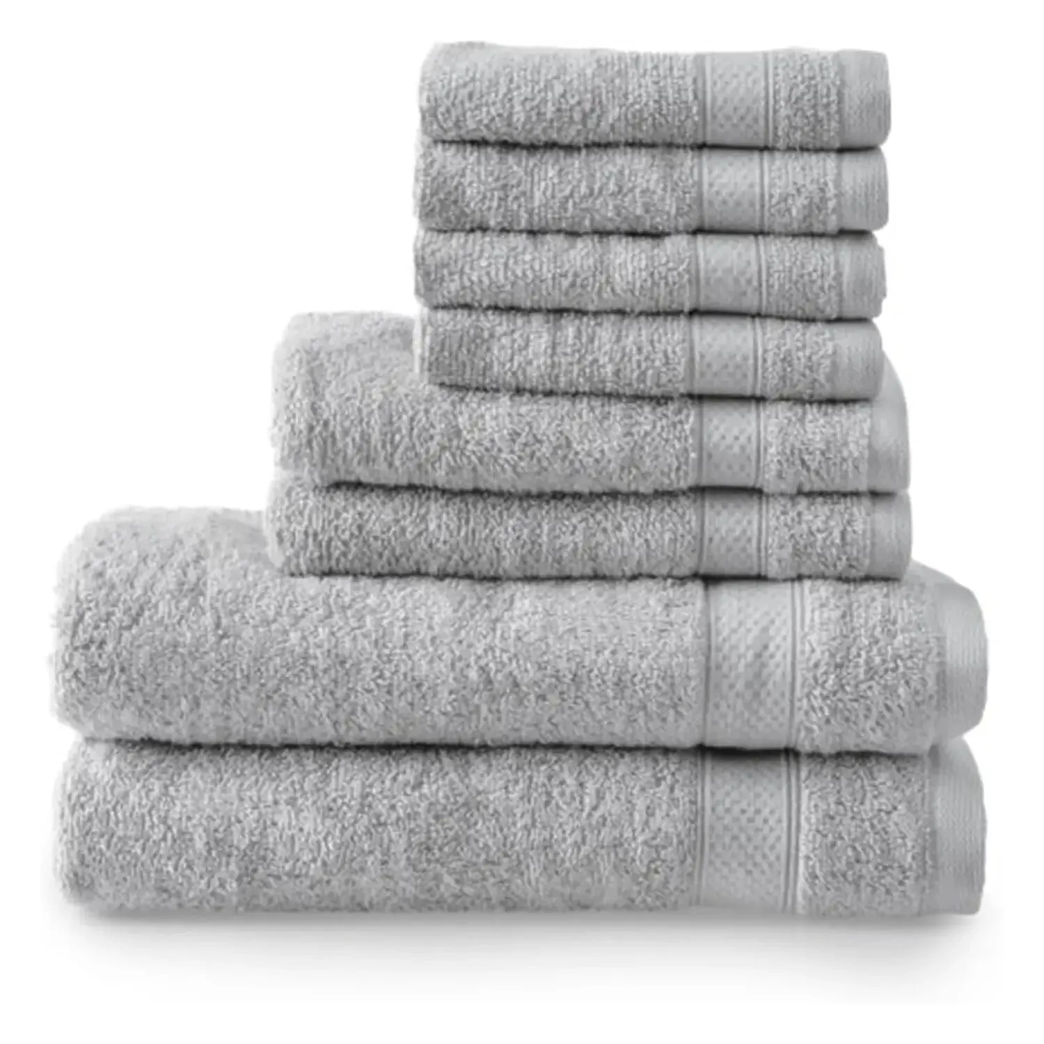 Welhome Towel Set 2 Bath 2 Hand 4 Face 100% Cotton Weight 434gsm