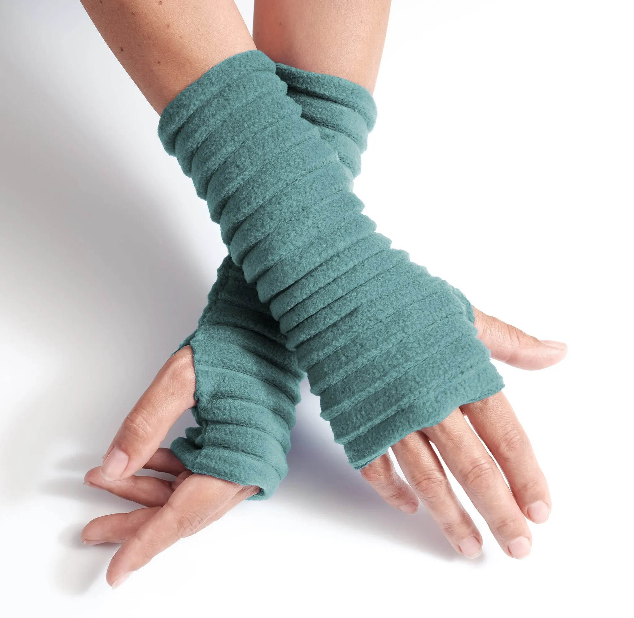 Wristees® Fingerless Gloves - Duckegg blue